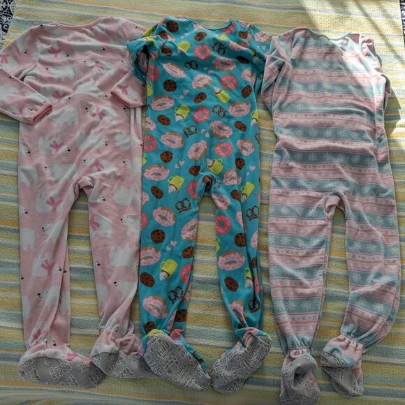 Cozy Kids Pajamas Set - Pink, Blue, and Pink Stripes - Picture 11 of 14